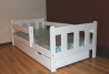Dětská postel Irma bílá 180/80 + šuplík + matrace