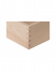 Dřevěná krabička bez víka - Přírodní 16x16x10 cm
