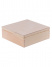 Dřevěná krabička na čaje - Přírodní 23x23x9 cm