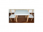 Stůl a dvě židličky ST1 bílo-přírodní