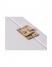 Dřevěná krabička se sponou na kapesníky - Bílá 26x14x8 cm