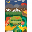 Petit Collage Znovu použitelné samolepky se scénou Dinosauři