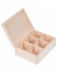 Dřevěná krabička na čaje - Přírodní 22x16x8 cm