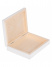 Dřevěná krabička plochá - bílá 16x12x4 cm