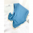 Dětská mušelinová deka 100 x 75 cm - modrá