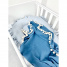 Dětská mušelinová deka 100 x 75 cm - modrá