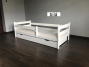 Dětská postel Jirka 160x80 cm + šuplík + matrace - bílá