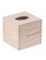 Dřevěná krabička na kapesníky - přírodní 13x13x13 cm