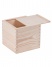 Dřevěná krabička na kapesníky - přírodní 13x13x13 cm