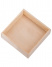 Dřevěná krabička bez víka - Přírodní 16x16x5 cm