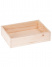 Dřevěná krabička bez víka - Přírodní 22x16x5 cm