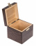 Dřevěná krabička se sponou - Tmavě hnědá 11x11x11 cm