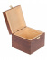Dřevěná krabička se sponou Ořech - 14x14x11cm