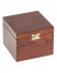 Dřevěná krabička se sponou Ořech - 14x14x11cm