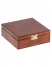 Dřevěná krabička se sponou - Ořech 16x16x6 cm