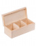 Dřevěná krabička na čaje - Přírodní 22x9x8 cm