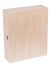 Dřevěná krabička na tři láhev alkoholu - Přírodní 36x30x10 cm