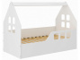 Dětská postel tvaru domečku bílá