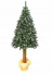 Umělý vánoční stromeček s přírodním kmenem - 160 cm