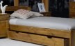 Šuplík pod postel z masivu 150 cm - Barva dub