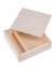 Dřevěná krabička na fotografie - Přírodní 19x19x5 cm