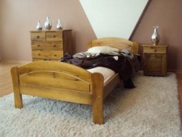 Postel Roxana 160 x 200 cm barva dub
