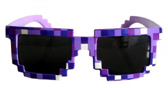 Minecraft sluneční brýle - Fialové