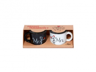 Mini hrnky - Mr. and Mrs. -