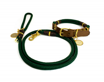 GREEN GRANDE SET (vodítko s rukojetí - 1,4 m + obojek)