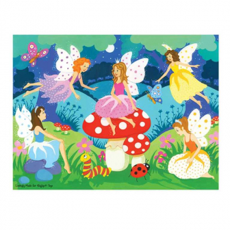 Bigjigs Toys Dřevěné puzzle víly 48 dílků
