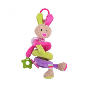 Bigjigs Baby Textilní postavička - Spirála králíček Bella