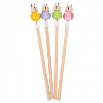 Bigjigs Toys tužka sovička 1ks růžová