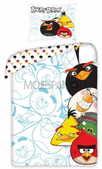 Povlečení Angry birds 140/200 cm + 70/80 cm