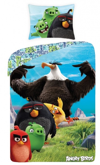 Povlečení Angry birds 140/200 cm + 70/90 cm II