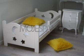 Postýlka Bohoušek 180/80 cm bílá s matrací a roštem