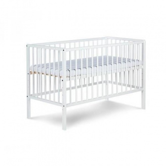 Postýlka z masivu Bobík - bílá 120/60 cm