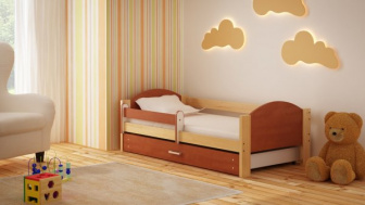 Dětská postel Bořek 160/80 cm se šuplíkem calvados