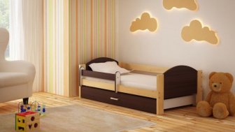 Dětská postel Bořek 180/90 cm se šuplíkem wenge