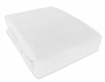 Dětské froté prostěradlo s PVC 120/60 cm bílé
