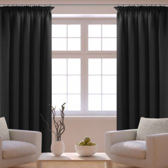 Závěsy Luxury 140/250 cm -černý