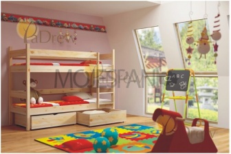 Patrová postel masiv Elegant 200x90 cm + rošty zdarma