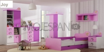 Postel Joy 140/70 cm + matrace + šuplík