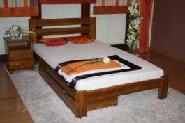 Postel Karina 180x200 dub - masiv borovice