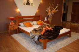 Postel Karina 180x200 olše - masiv borovice