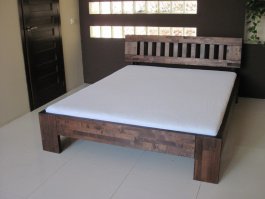 Postel LK1 160/200 cm - masiv 4 cm + matrace Vitality