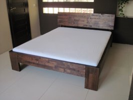 Postel LK2 90/200 cm - masiv 4 cm + matrace Medical