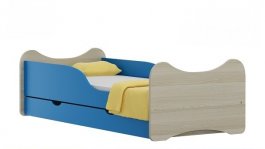 Postel Lojzík N21 140/70 cm + matrace + šuplík modrý
