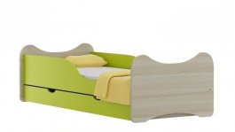 Postel Lojzík N21 160/80 cm + matrace + šuplík zelený