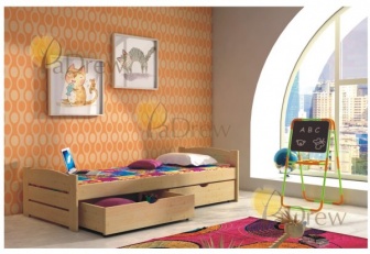 Postel masiv Tereza 180x80 cm + matrace + šuplíky