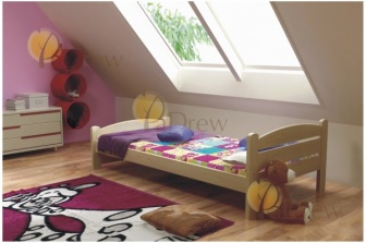Postel masiv Mia 200x90 cm + matrace + rošt